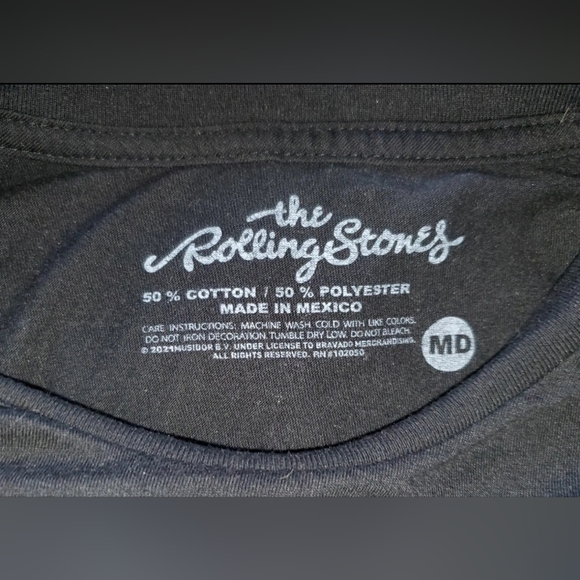 The Rolling Stones Short Sleeve T-shirt North American Tour1975 Black Size MED - Picture 5 of 5